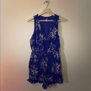 Floral Jumper with Bow Tie Front